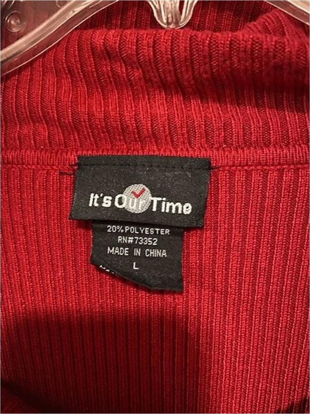 It's Our Time Women's Red Turtleneck Dress